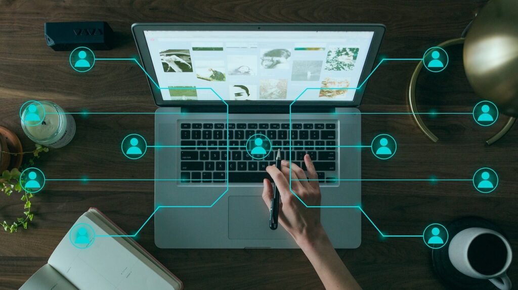 WEB集客のネットワークイメージ